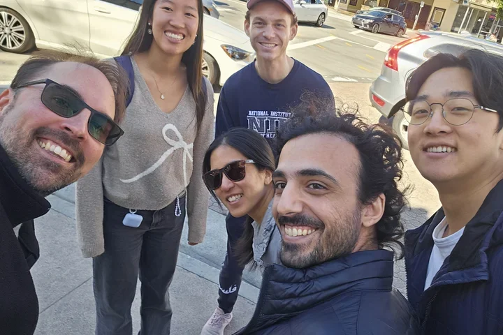 Group selfie at Westwood